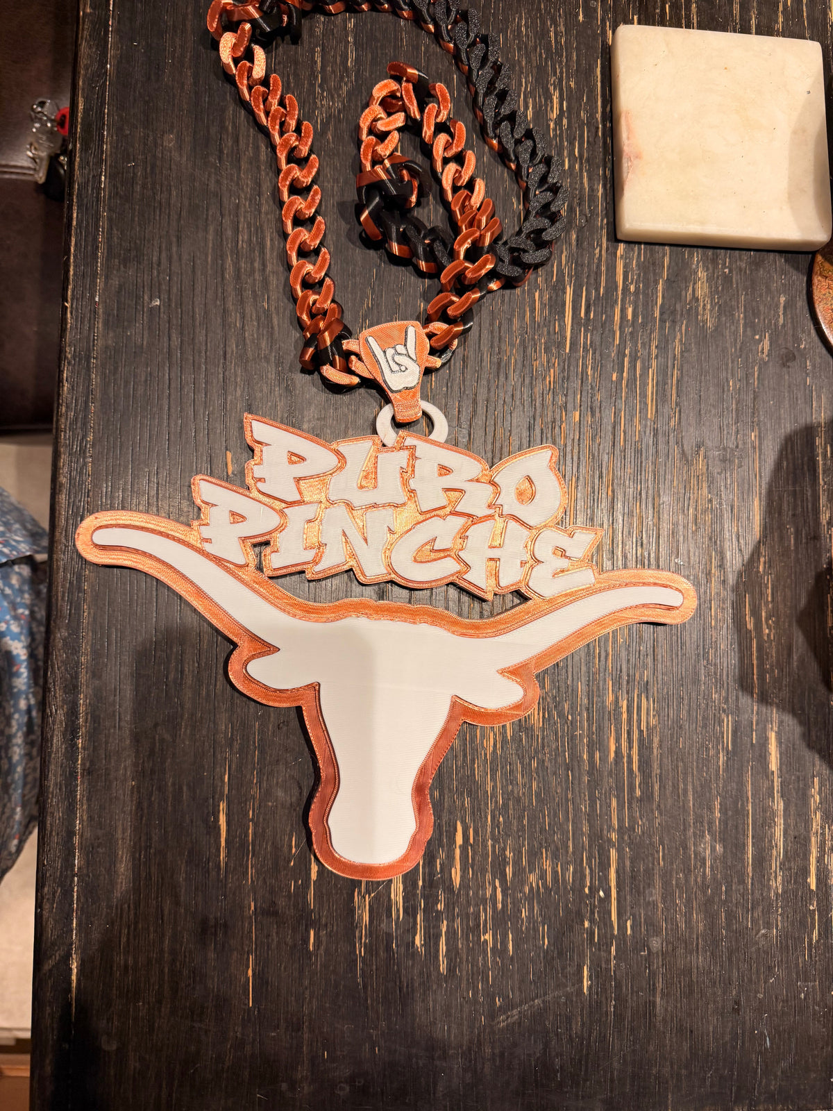 PURO PINCHE LONGHORNS Game Day Hype Chain
