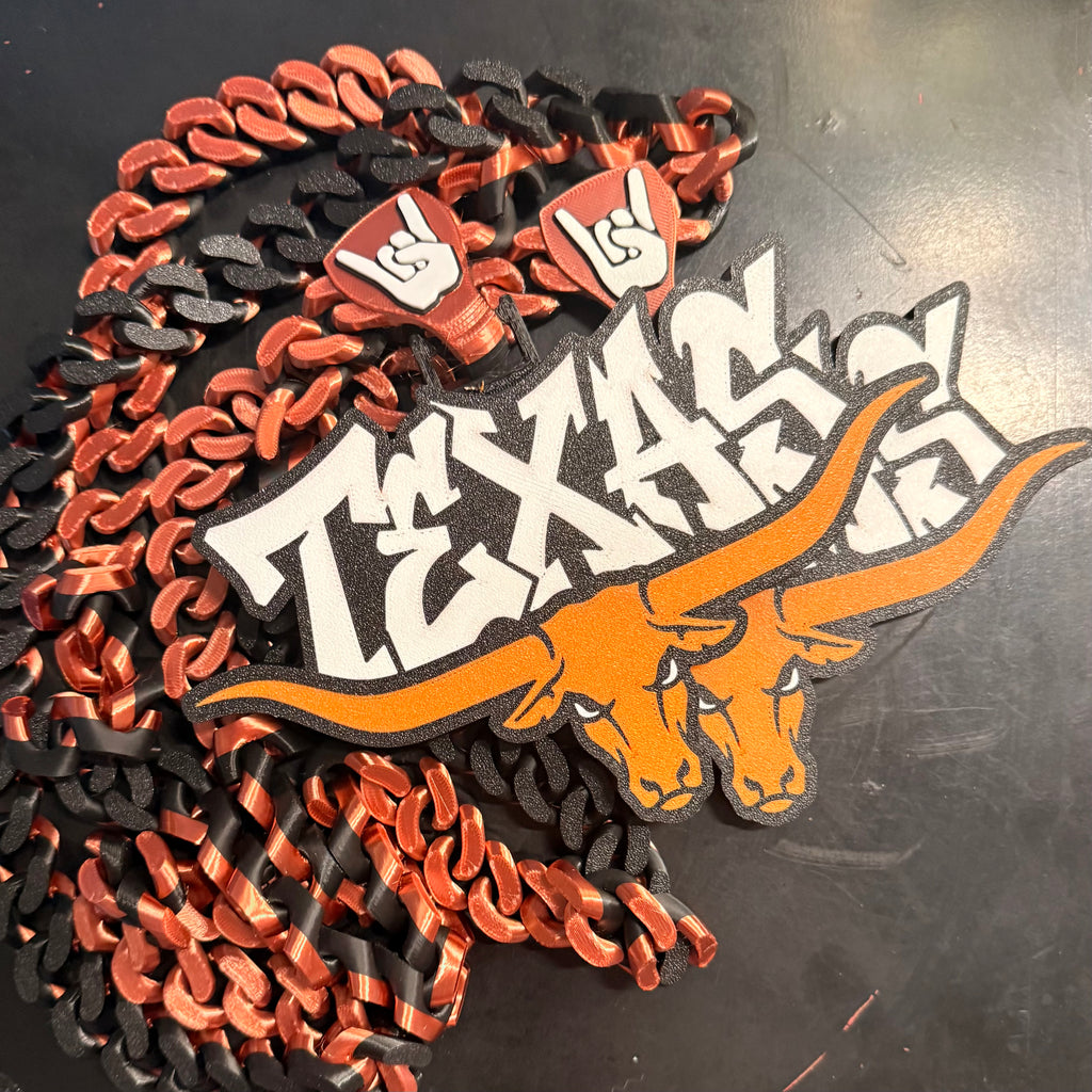 Texas Longhorn Graffiti Hype Chain