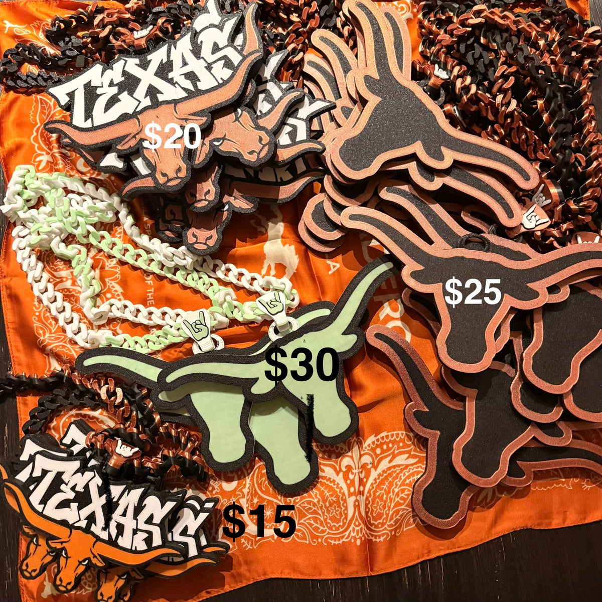 Texas Longhorn Glow in the Dark Hype Chain