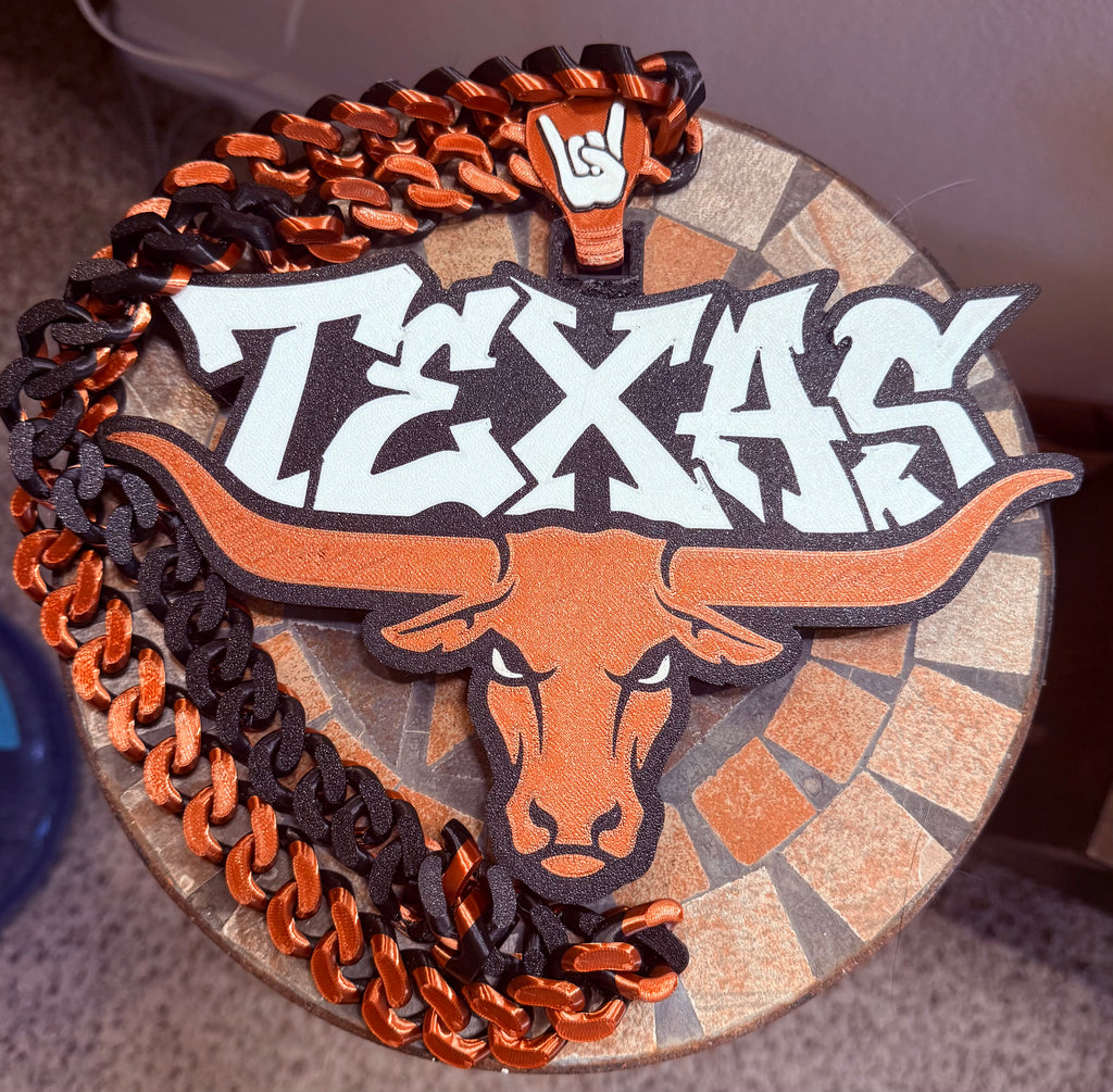 Texas Longhorn Graffiti XXL Hype Chain