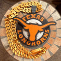 Texas Longhorn Spinning Hype Chain with orange and black longhorn design
