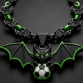 Austin FC Hype Chain in black and green with a soccer ball